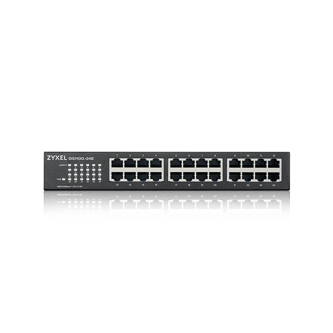 Zyxel 24Port GS1100-24E-EU0103F 10/100/1000 Yönetilemez Switch - GS1100-24E-EU0103F