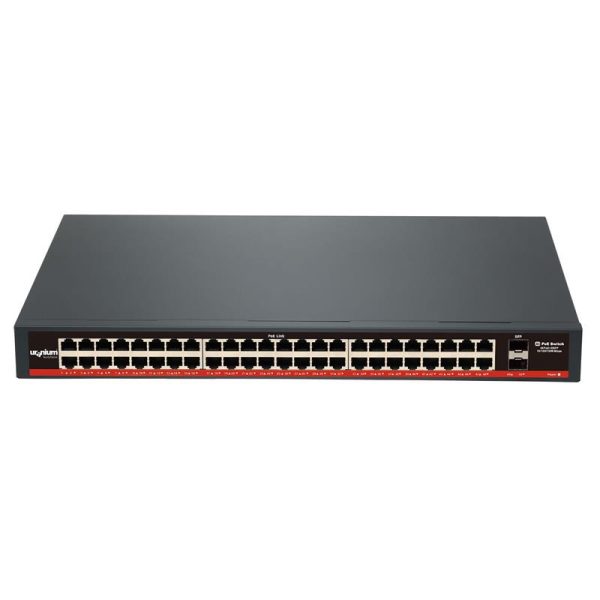 URANIUM POE-G4802-800W 48 PORT GIGABIT + 2X 1GB SFP UPLINK RACKMOUNT POE SWITCH - Net.Swi.Poe.Yok.0036