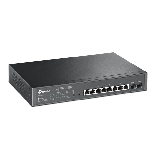 Omada SG2210MP JetStream 10-Port Giga. Smart Switch 2-SFP 8-PoE+(150W - Net.Swi.Swi.Var.0033