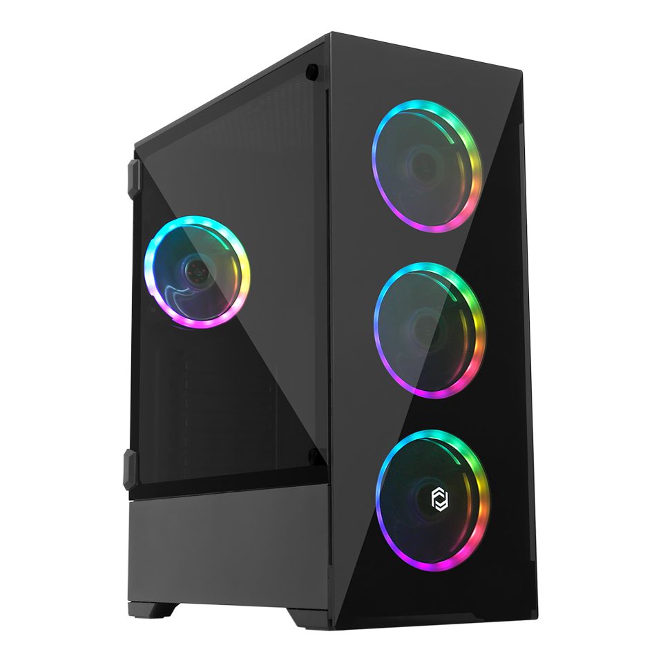 Frisby 650W 80+ 4x12cm Dual RGB Fan T-Glass ATX Gaming Kasa [FC-9310G] - FC-9310G