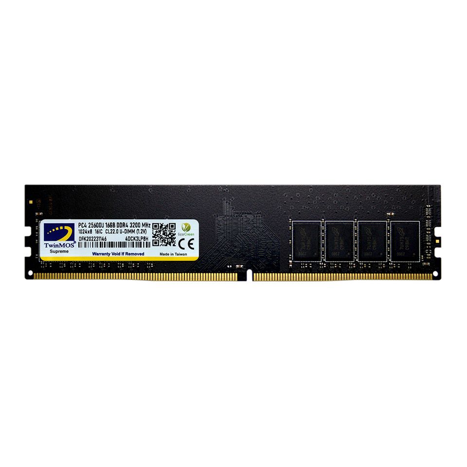 TwinMOS 16GB 3200MHz DDR4 DIMM Ram (MDD416GB3200D) - Bbi.Isl.Bel.Mas.0096