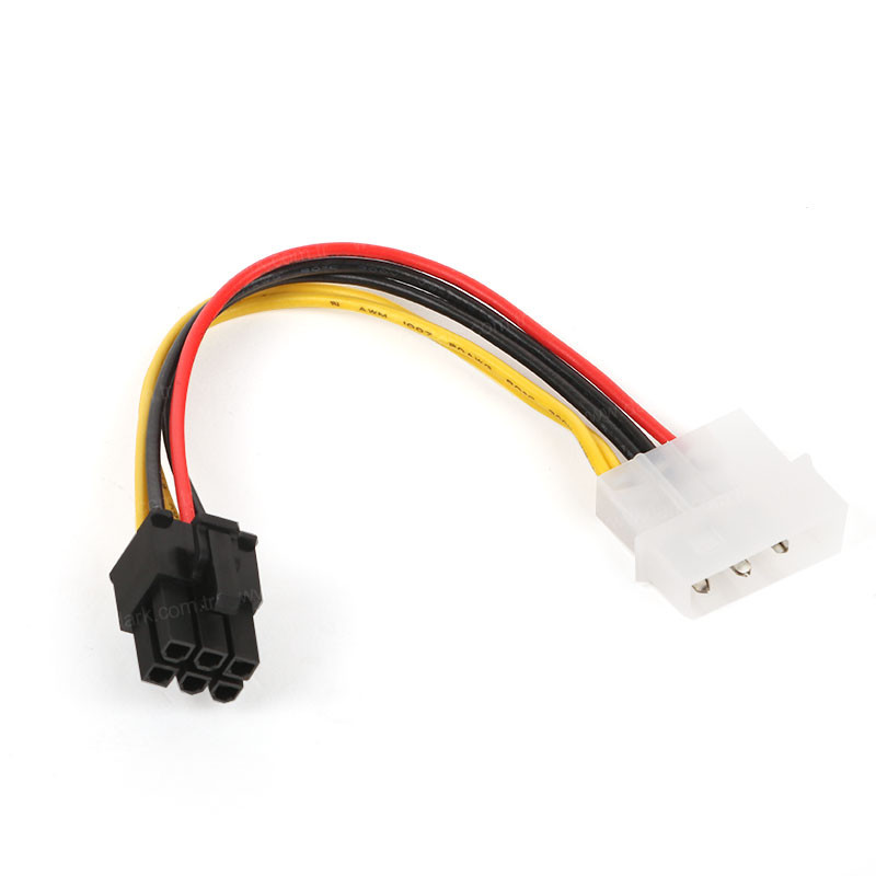 Dark 4 Pin Molex - 6 Pin PCI-E Güç Kablosu Dönüştürücü [DK-CB-P103] - DK-CB-P103