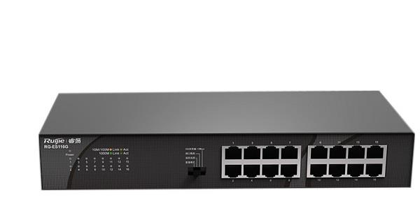 Ruijie Reyee RG-ES116G 16-Port 10/100/1000 Yönetilemez Desktop Switch - Net.Swi.Swi.Yok.0033