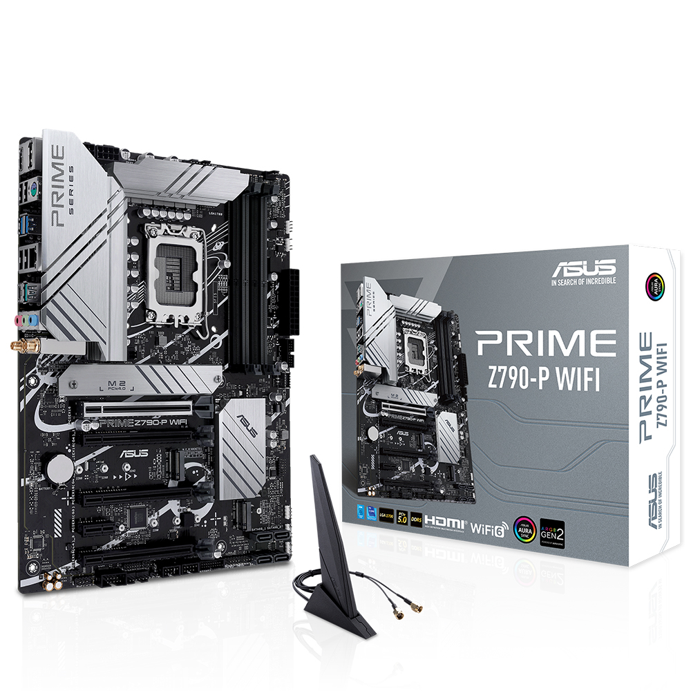 Asus PRIME Z790-P WIFI 1700P DDR5 7200(OC) HDMI DP M.2 WIFI BT RGB GBit ATX - 90MB1CJ0-M0EAY0