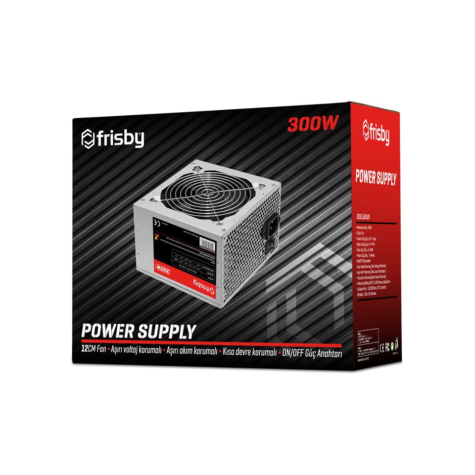 Frisby FR-PW30C12 300W 12Cm Fan Atx Power Supply - FR-PW30C12
