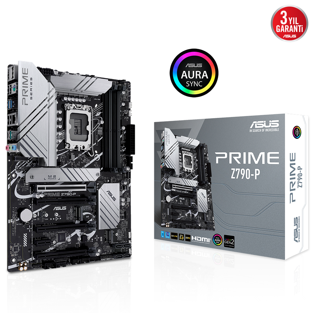 Asus PRIME Z790-P 1700P DDR5 7200(OC) HDMI DP RGB GBit ATX - 90MB1CK0-M0EAY0