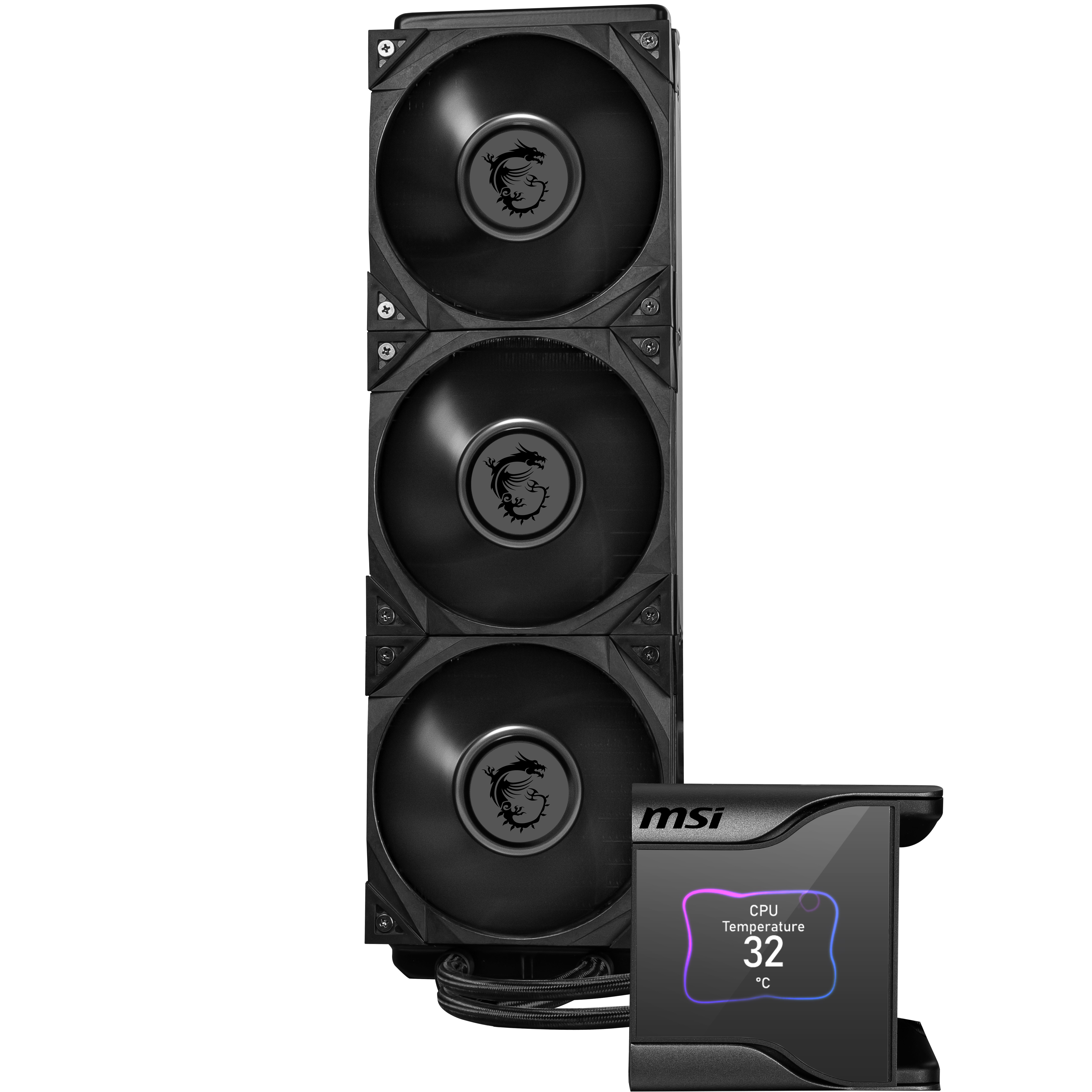 MSI MEG CORELIQUID S360 360 mm Silent ARGB LCD Ekranlı İşlemci Sıvı Soğutucu - MEG CORELIQUID S360