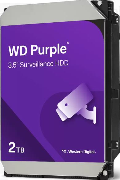 WESTERN DIGITAL WD23PURZ PURPLE 3.5" 2TB 5400rpm SATA 7/24 Harddisk - 34784