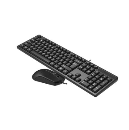A4 TECH KR-3330 Q Türkçe USB Standart Siyah Klavye+ Mouse - 30234