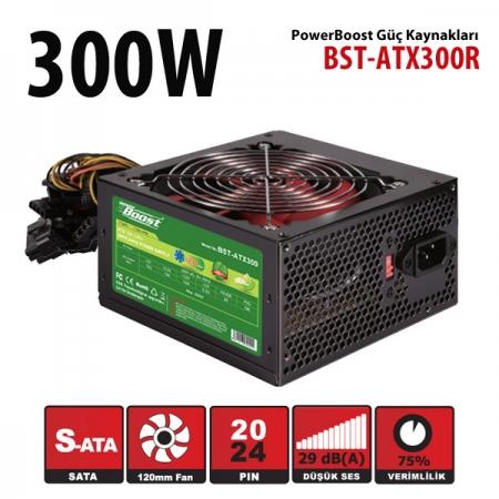 POWER BOOST BST-ATX300R 300W Siyah 12cm Fanlı Power Supply - 19503