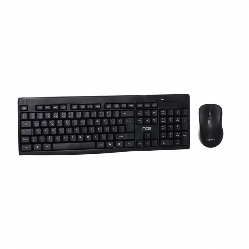 INCA IWS-539T Q Türkçe Kablosuz Multimedya Siyah Klavye+ Mouse - 28106