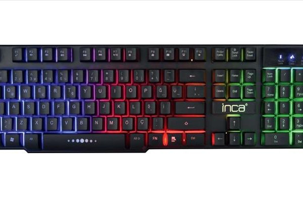 INCA IKG-449 Türkçe USB RAINBOW EFECT MEKANİK HİSLİ Siyah Oyuncu Klavye - 28108