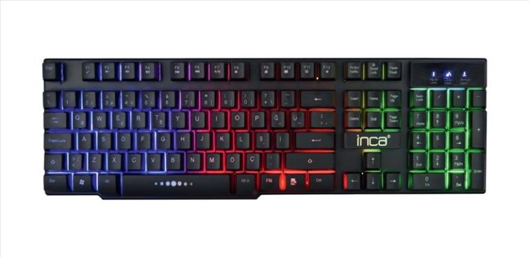 INCA IKG-449 Türkçe USB RAINBOW EFECT MEKANİK HİSLİ Siyah Oyuncu Klavye - 28108