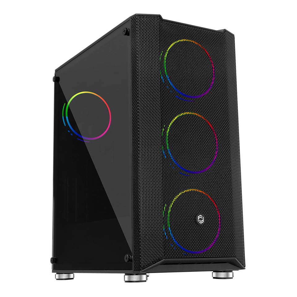 FRISBY FC-9405G 650W 80+ Siyah Dual-Ring RGB Fan Mid Tower ATX Kasa - 34131