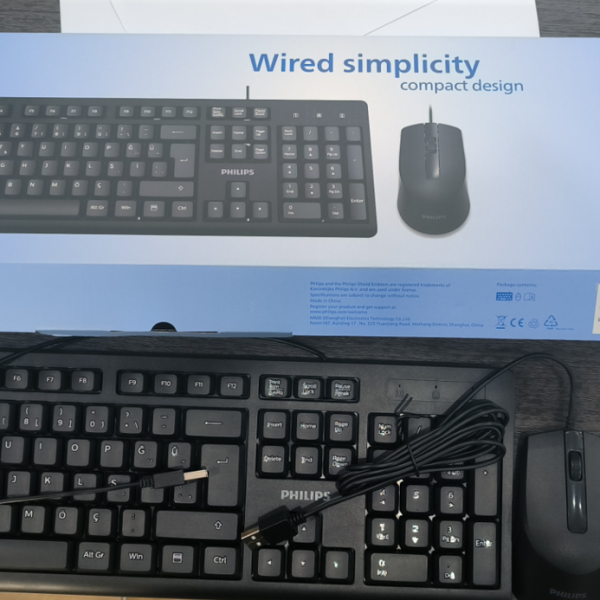 PHILIPS SPT6234 Q Türkçe USB Standart Klavye+ Mouse - 39248