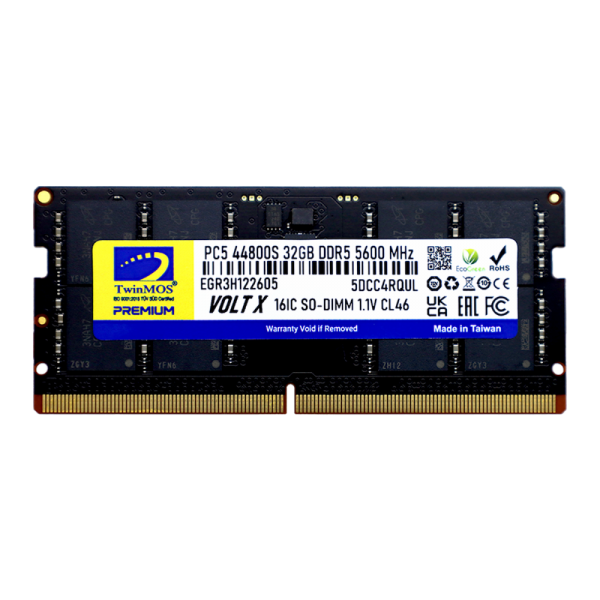 TWINMOS TMD532GB5600S46 32GB (Tek Parça) DDR5 5600MHz Notebook Bellek - 36217