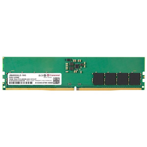 TRANSCEND JM4800ALE-16G 16GB (Tek Parça) DDR5 4800Mhz PC Bellek - 40027