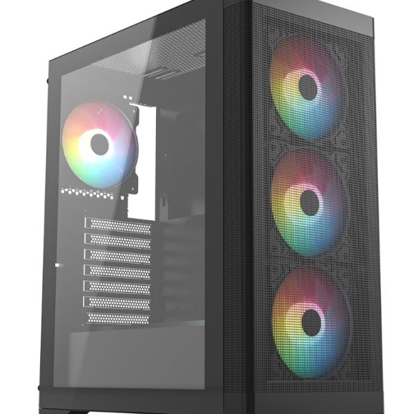 FRISBY FC-9480G 600w 80+ Siyah RGB Fan Mid Tower ATX Kasa - 38695