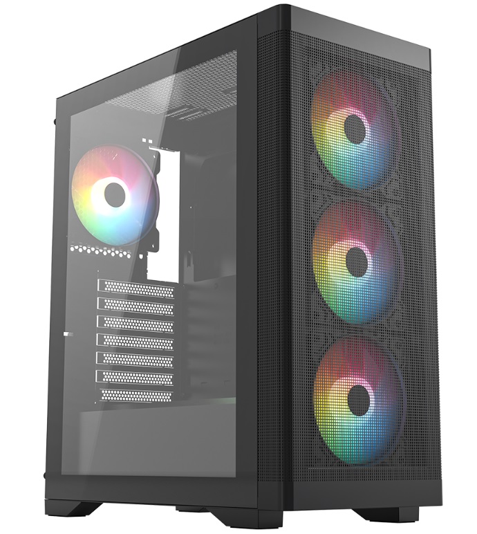 FRISBY FC-9480G 600w 80+ Siyah RGB Fan Mid Tower ATX Kasa - 38695