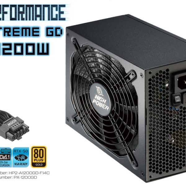 HIGH POWER HP2-A1200GD-F14C 1200W 80+ Gold Siyah PCIe 5.1 Power Supply - 39722