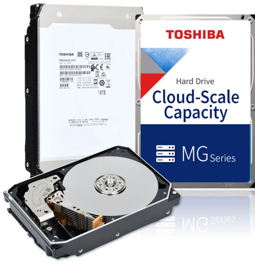 TOSHIBA MG09ACA12TE MG Series 3.5" 12TB 7200rpm 512MB SATA Enterprise 7/24 Harddisk - 37838
