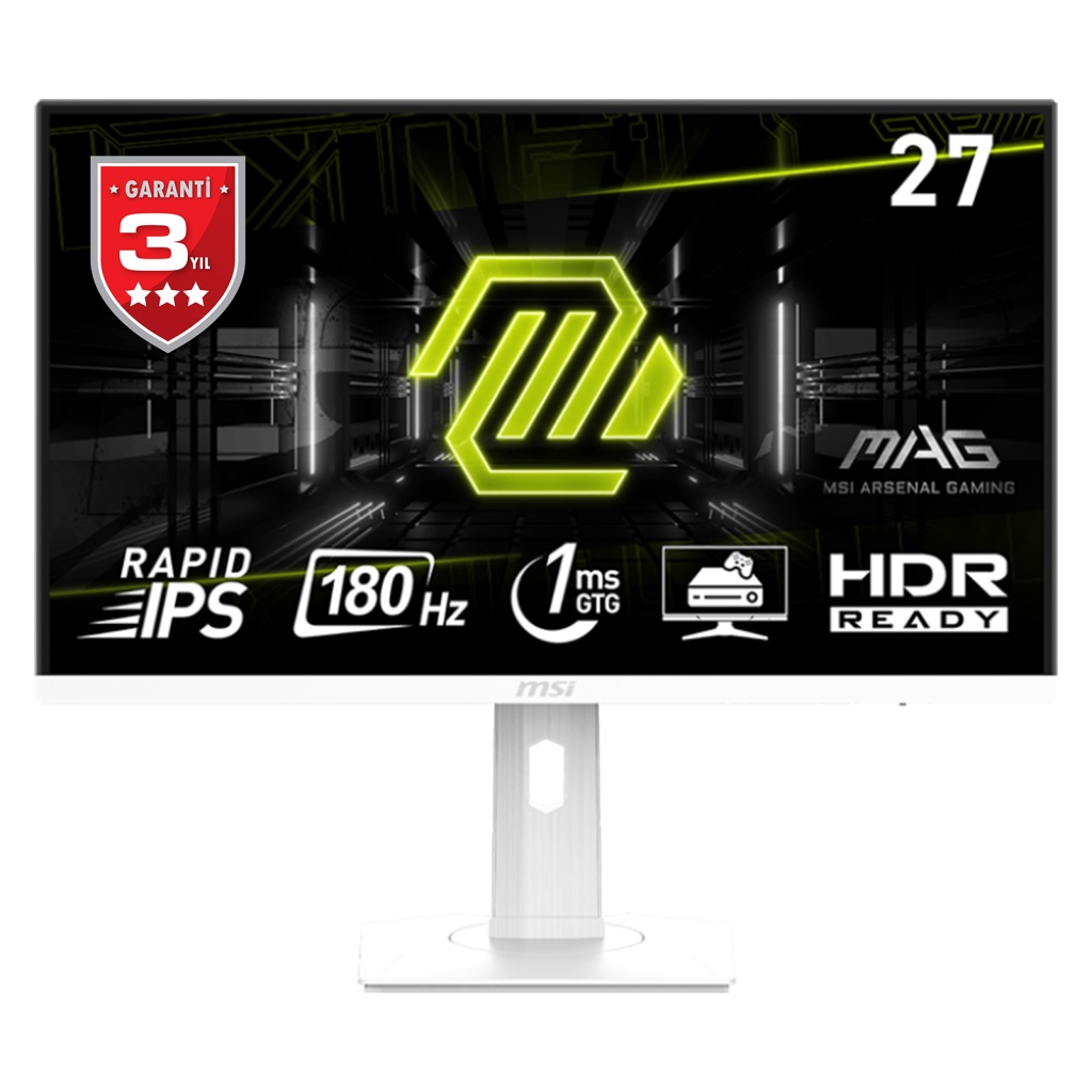 27" MSI MAG 274PFW 1ms 180Hz 1920x1080 HDMI DP IPS Pivot Gaming Monitör - MAG 274PFW