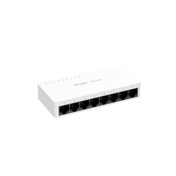Ruijie Reyee RG-ES08G-L 8-Port Gigabit Tak Çalıştır Plastik Kasa Switch - Net.Swi.Swi.Yok.0046