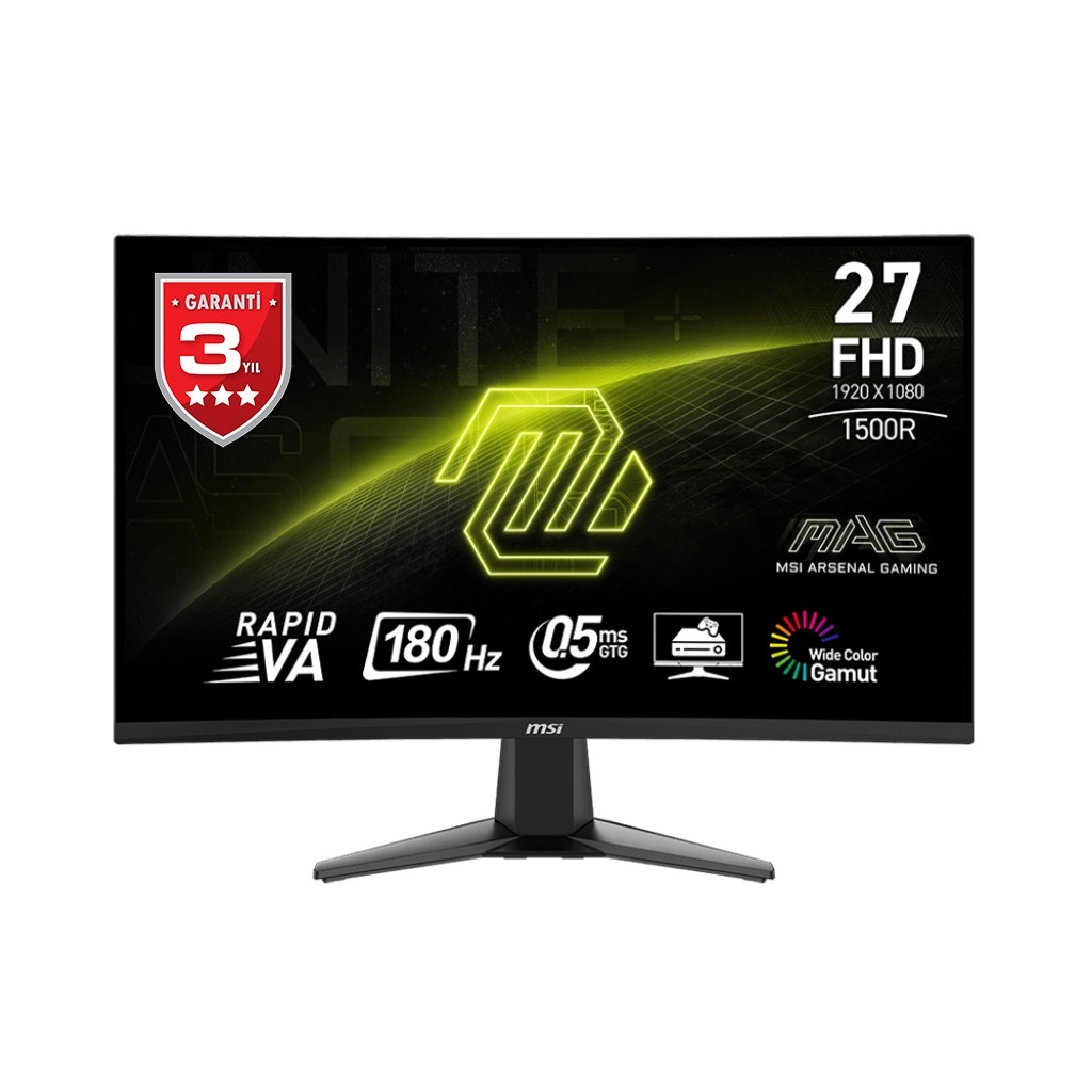 27" MSI MAG 27C6F 1ms 180Hz 1920x1080 HDMI DP VA  Curved Gaming Monitör - MAG 27C6F