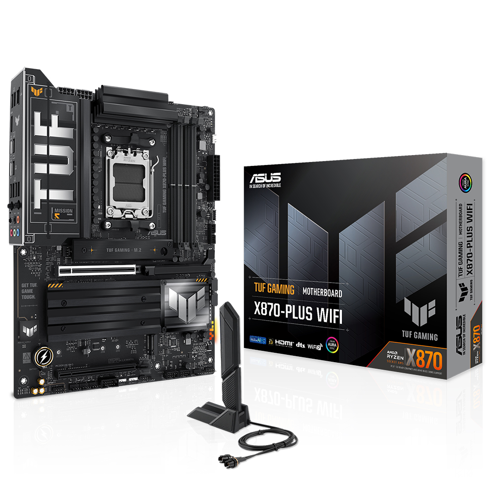 Asus TUF GAMING X870-PLUS WIFI AM5 DDR5 8000(OC) 2xUSB4 4xM2 HDMI WIFI7 BT ATX - 90MB1IU0-M0EAY0