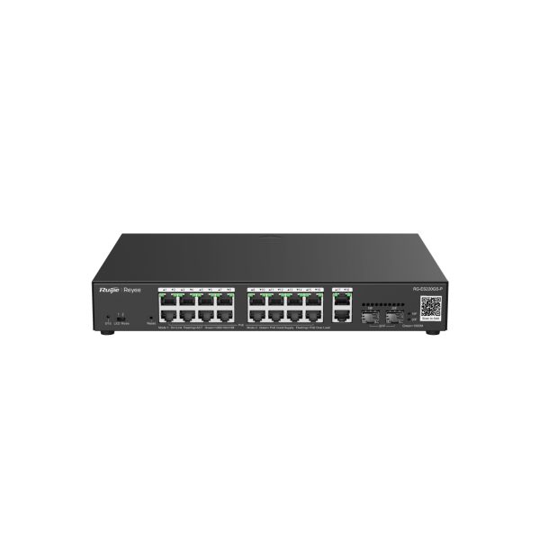 Ruijie Reyee RG-ES220GS-P 16-Port +2XGB RJ45/SFP(240W) Yön. Uplink Cloud Switch - Net.Swi.Poe.Var.0035
