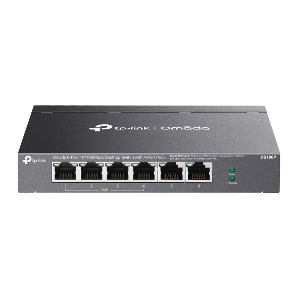 Omada DS106P 6-Port Desktop Switch with 4-Port PoE+(67W) - Net.Swi.Poe.Yok.0053