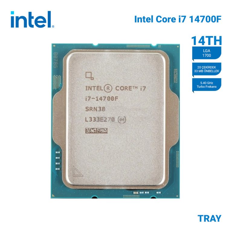 INTEL Raptor Lake i7-14700F Tray VGAsız