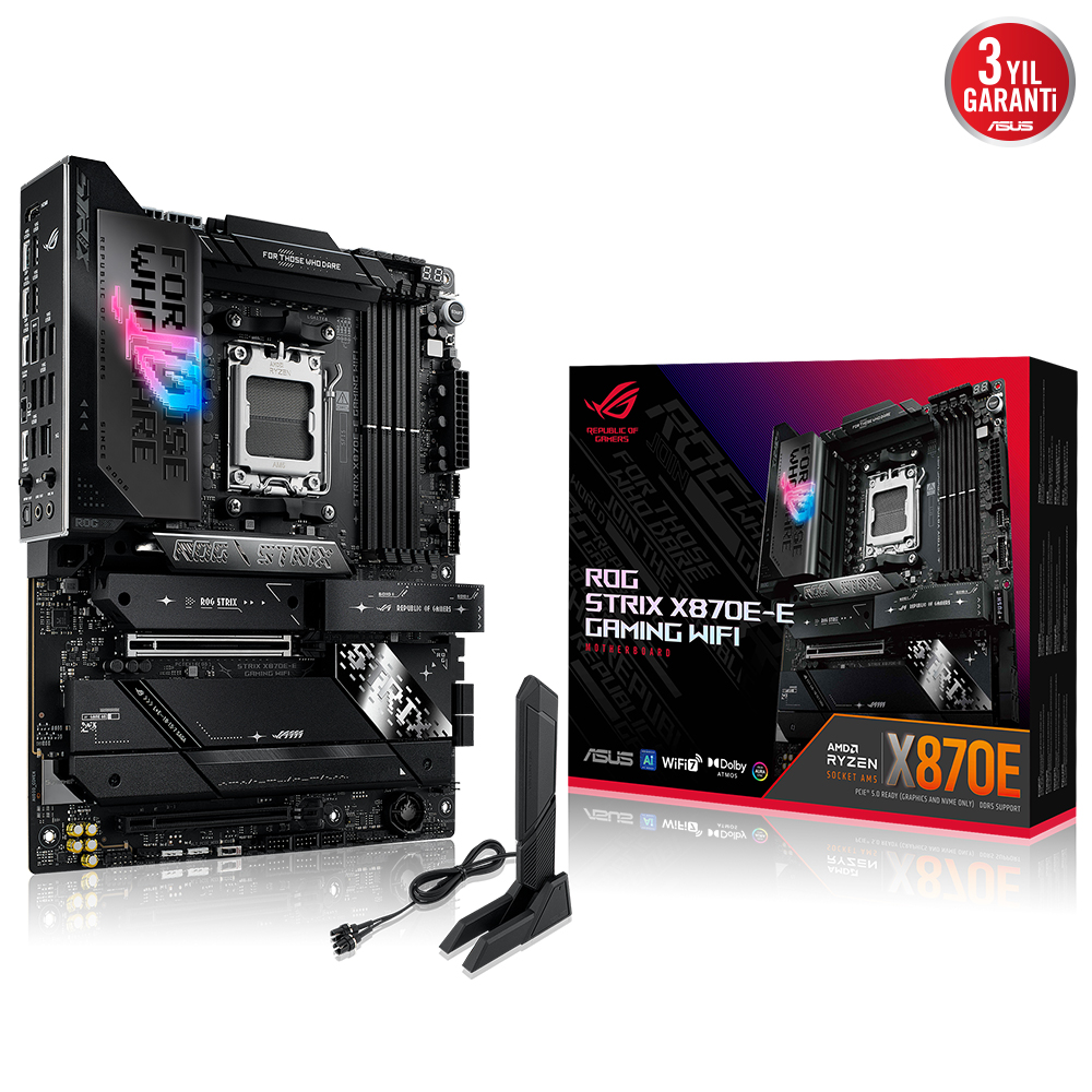 Asus ROG STRIX X870E-E GAMING WIFI AM5 DDR5 8000(OC) 2xUSB4 5xM2 HDMI WIFI7 BT - 90MB1IB0-M0EAY0