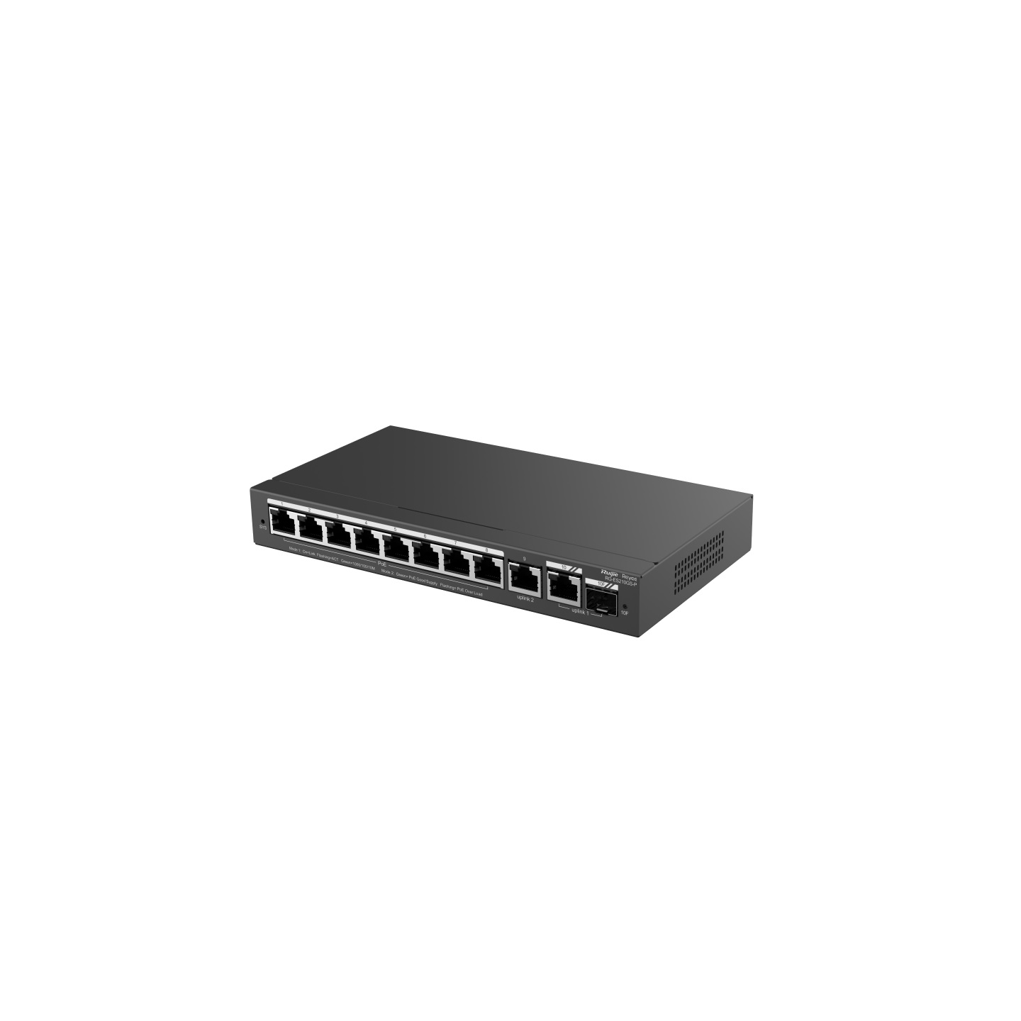 Ruijie Reyee RG-ES210GS-P 8Port Gigabit PoE + 1GE Combp SFP + 1GE Uplink Yönetil - RG-ES210GS-P
