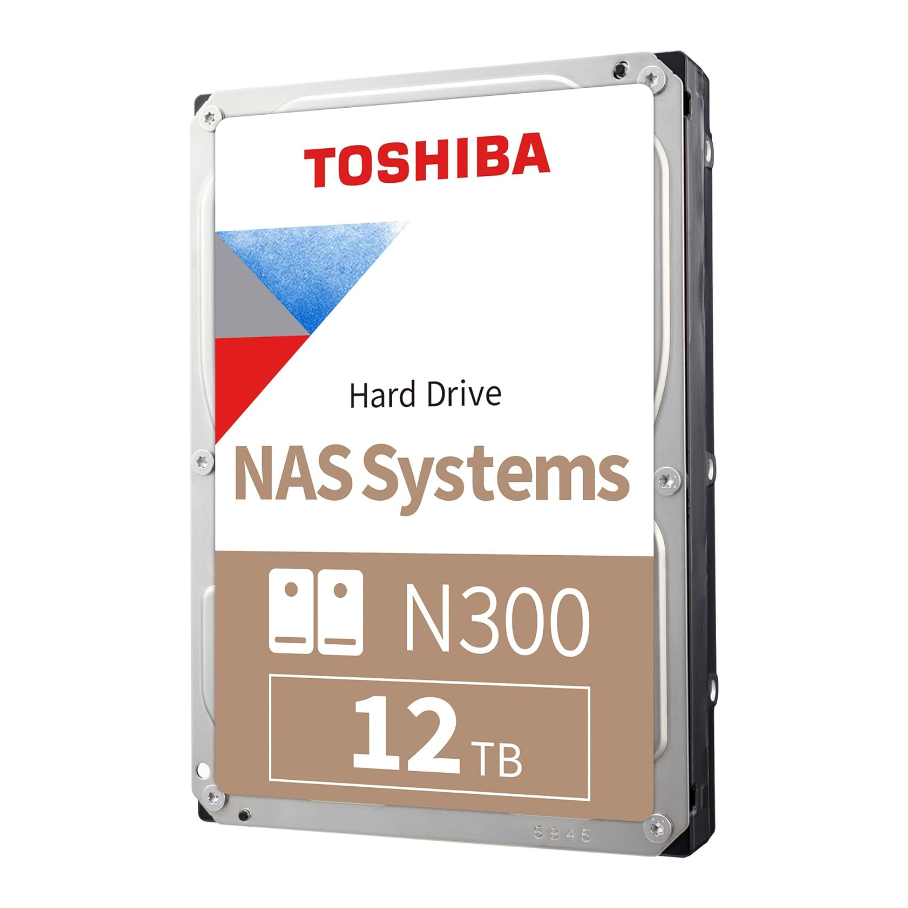 TOSHIBA N300 12 TB N300 7200RPM SATA3  256MB 7/24  1-8  Yuvalı Nas için - HDWG51CUZSVA