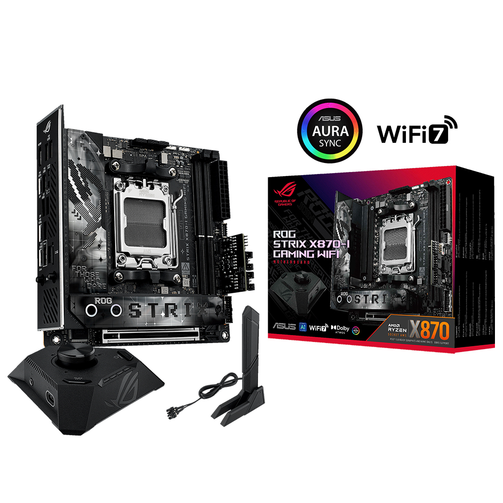 Asus ROG STRIX X870-I GAMING WIFI AM5 DDR5 8400(OC) 2xUSB4 2xM2 HDMI WIFI7 BT - 90MB1IW0-M0EAY0