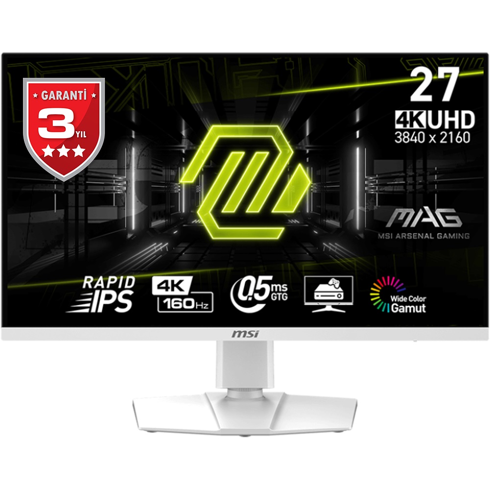 27" MSI MAG 274URFW 0.5ms 160Hz 3840x2160 2xHDMI DP IPS Flat Gaming Monit - MAG 274URFW