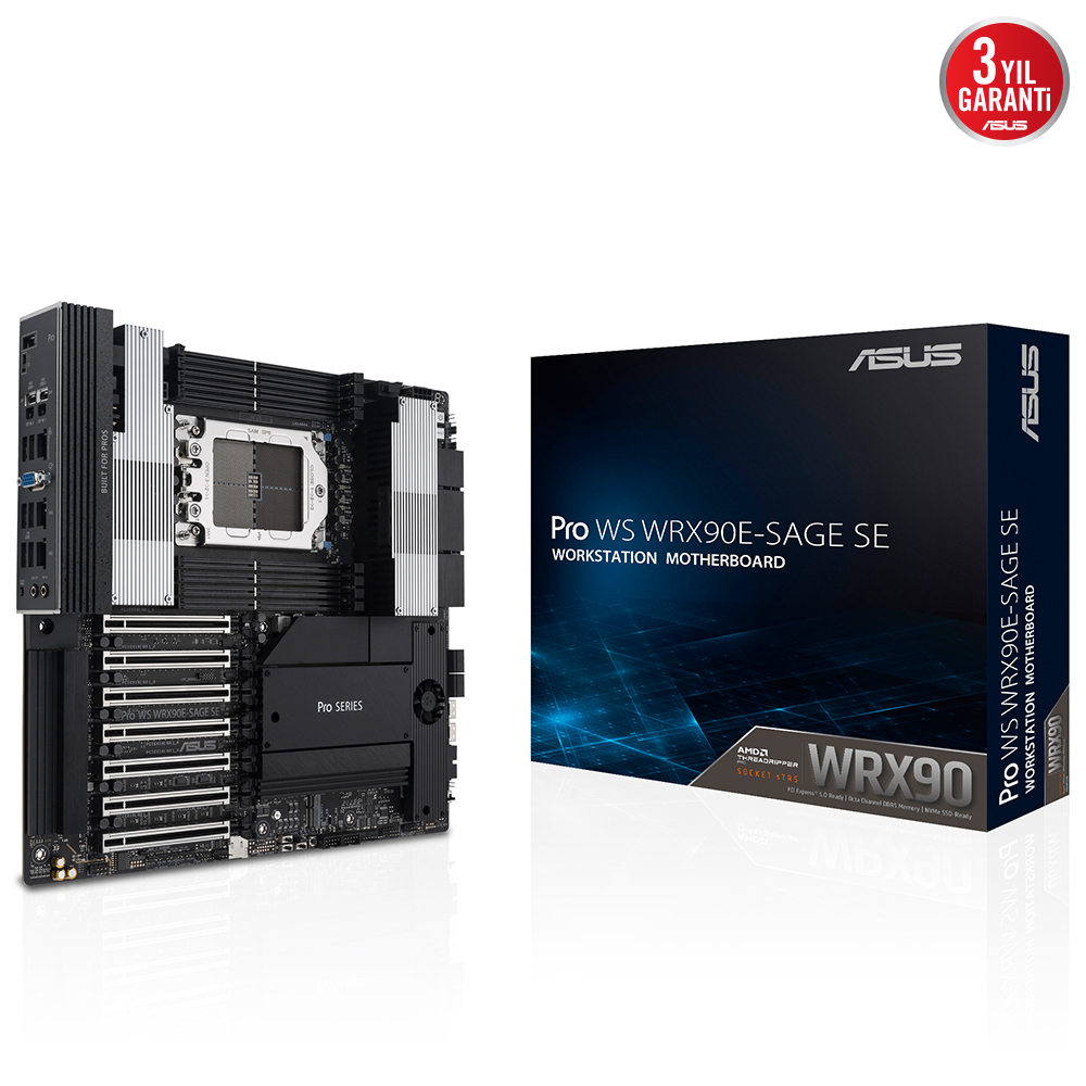 Asus PRO WS WRX90E-SAGE SE Threadripper PRO 7000 WRX90 DDR5 10GBit USB-C EBB - 90MB1FW0-M0EAY0