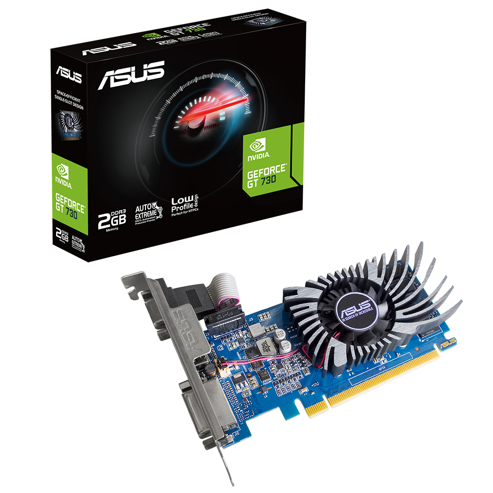 Asus 2GB GT730-2GD3-BRK-EVO [64Bit] DDR3 D-SUB/DVI/HDMI - 90YV0HN1-M0NA00