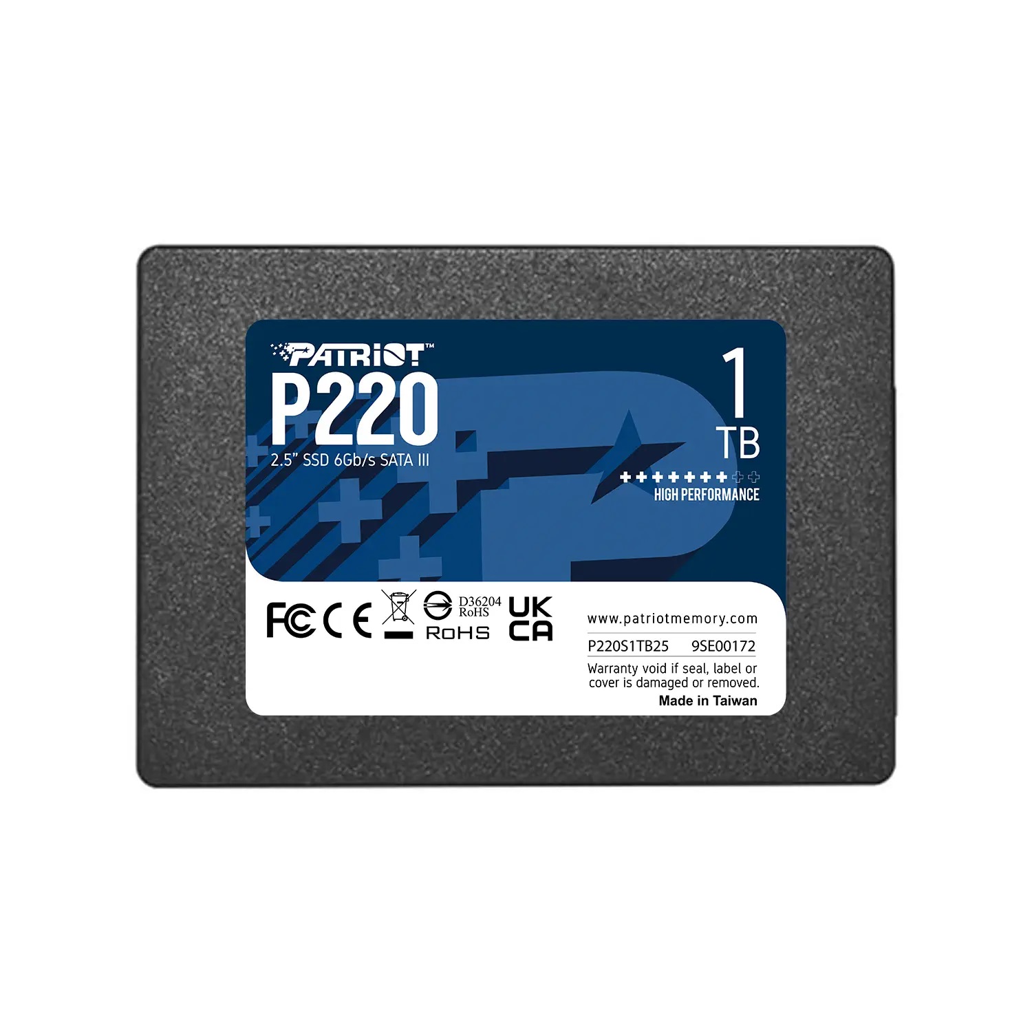 Patriot P220 1TB 2.5" 550-500MB/s  SATA III SSD (P220S1TB25) - P220S1TB25