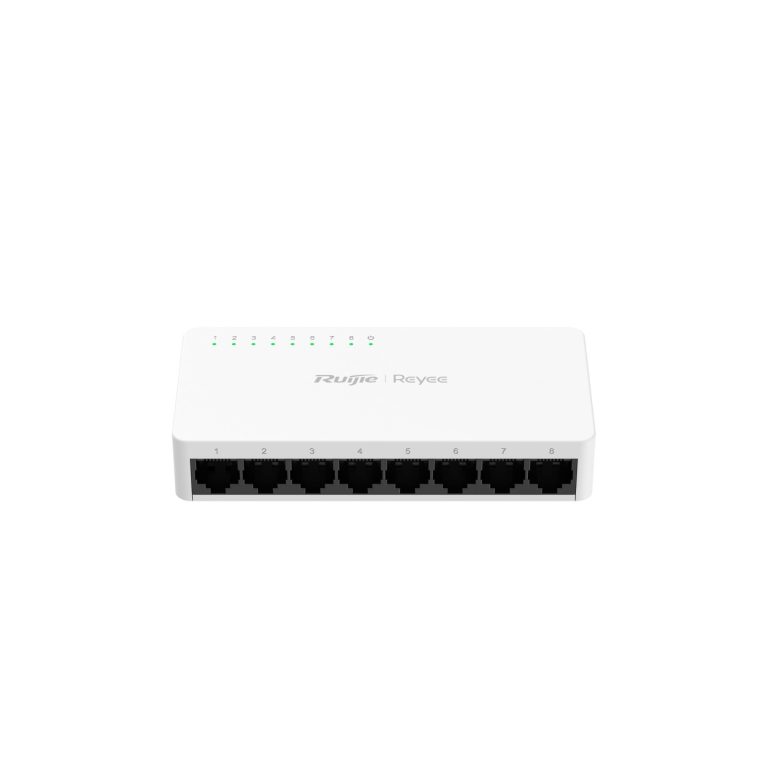 Ruijie Reyee RG-ES08F 8-Port 10/100 Mbps Tak Çalıştır Plastik Kasa Switch - Net.Swi.Swi.Yok.0045