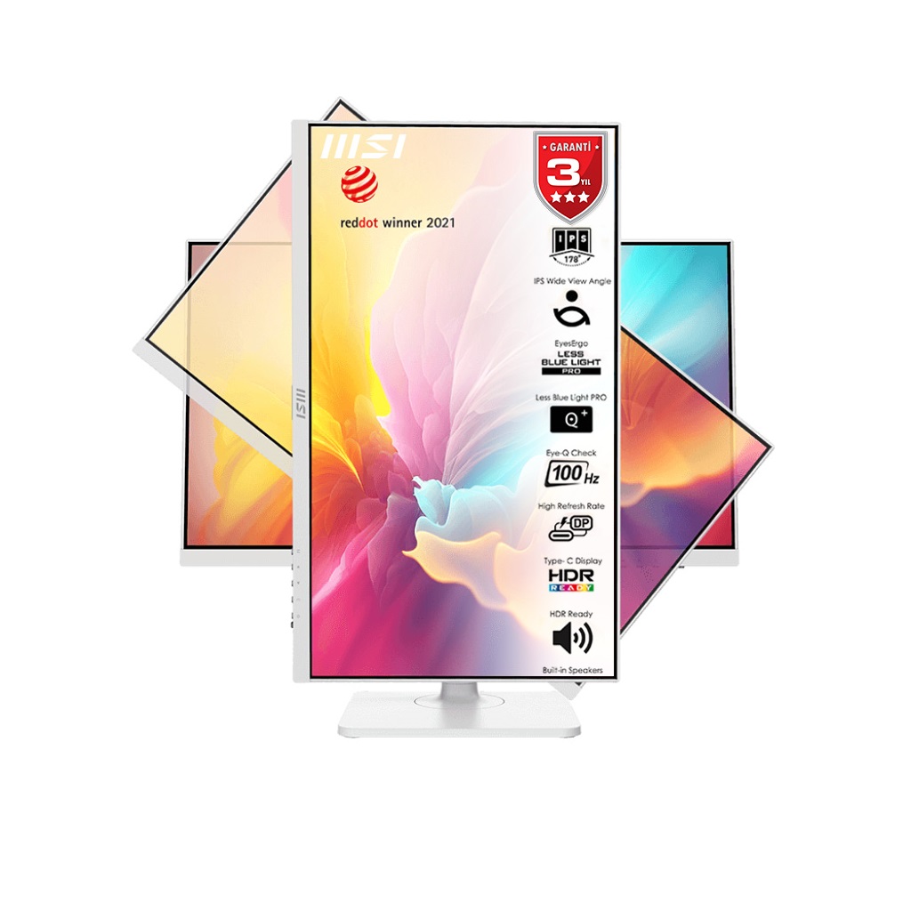 23.8" MSI MODERN MD2412PW 1ms 100Hz FHD IPS HDMI Pivot Monitör - MODERN MD2412PW