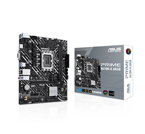 Asus PRIME H610M-K ARGB H610 DDR5 M2 USB3.2 HDMI/VGA PCI 4.0 1700p Anakart - Bbi.Isl.Ank.Int.0125