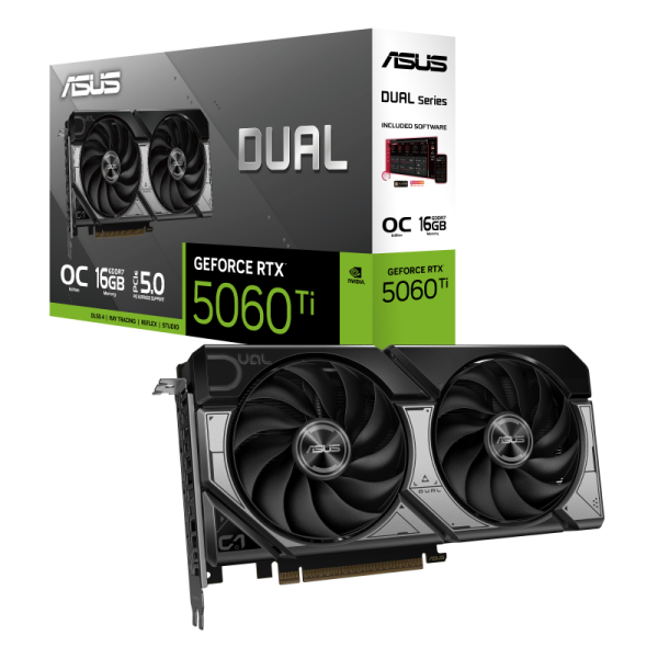 ASUS DUAL-RTX5060TI-O16G 16GB Nvidia RTX5060Ti GDDR7 128bit HDMI 3xDP 16x Ekran Kartı - 38924