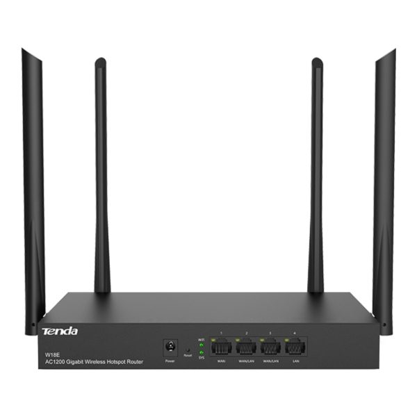 Tenda W18E AC1200 4port Kablosuz Hotspot Router - W18E