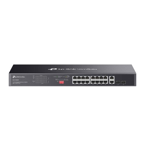 Omada DS1018GMP 18-Port Gigabit Rackmount Switch with 16-Port PoE+(250W) - Net.Swi.Poe.Yok.0050