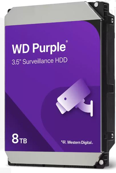 WESTERN DIGITAL WD85PURZ PURPLE 3.5" 8TB 5640rpm 256mb SATA 7/24 Harddisk - 38940