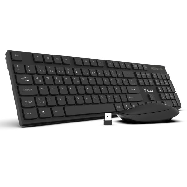 INCA IWS-537 Q Türkçe Kablosuz Siyah Klavye+ Mouse - 38888