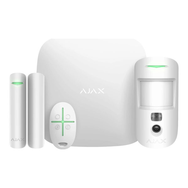 AJAX  StarterKit Cam Plus Alarm Seti  - Beyaz - StarterKitCamPlusB