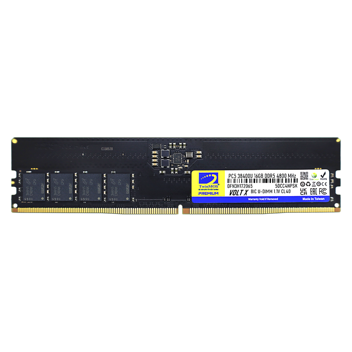 Twinmos 16GB 4800Mhz DDR5 Kutulu PC Bellek (TMD516GB4800U40) - TMD516GB4800U40